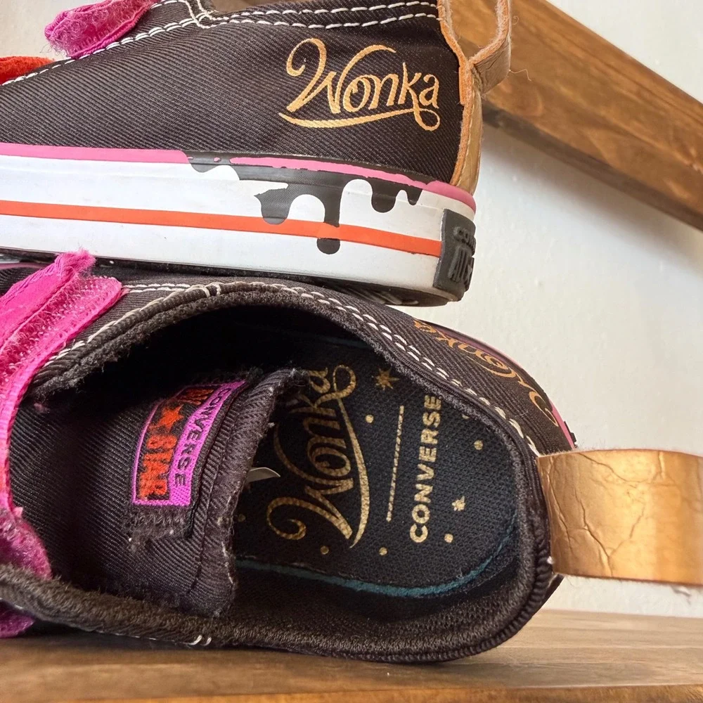 Converse Chuck Taylor All Star Easy On Low TD Willy Wonka Drip Toddler Size 9